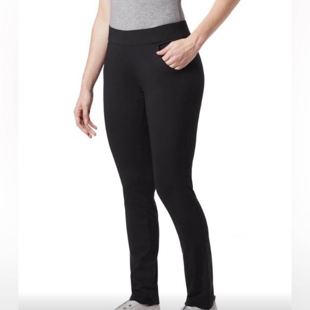 Columbia Black Straight Leg Pants Medium/Short  (5’0” - 5‘4“)